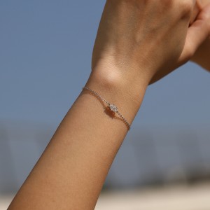 Wholesale 925 Sterling Silver 0.5ct Marquise Moissanite Bracelet 110400025 Wholesale 925 Sterling Silver 0.5ct Marquise Moissanite Bracelet 110400025