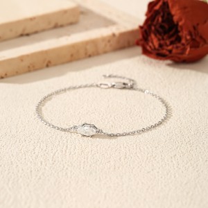 Wholesale 925 Sterling Silver 0.5ct Marquise Moissanite Bracelet 110400025 Wholesale 925 Sterling Silver 0.5ct Marquise Moissanite Bracelet 110400025