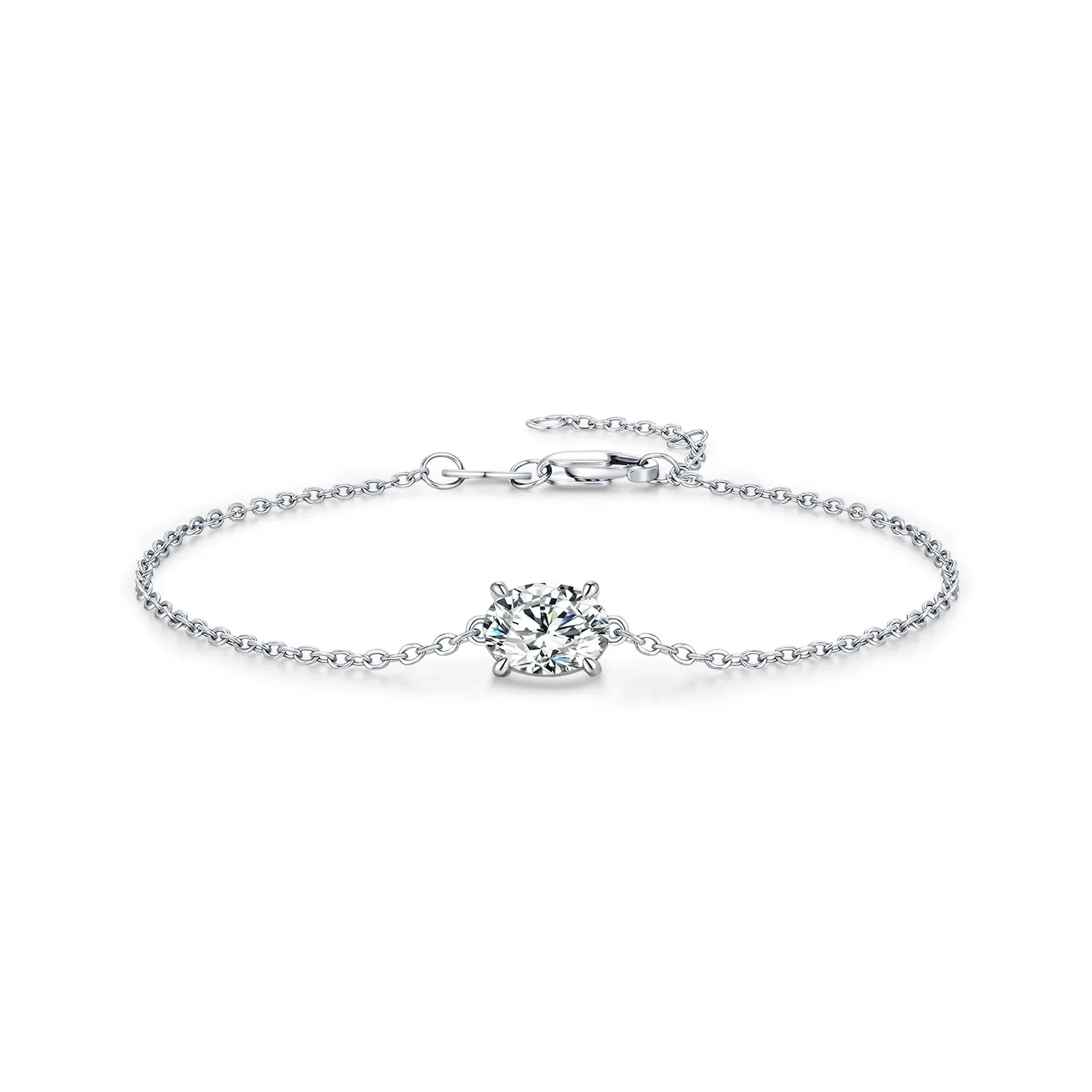 Wholesale 925 Sterling Silver 1 Carat Moissanite Bracelet 110400029 Wholesale 925 Sterling Silver 1 Carat Moissanite Bracelet 110400029