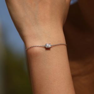 Wholesale 925 Sterling Silver 1 Carat Moissanite Bracelet 110400029 Wholesale 925 Sterling Silver 1 Carat Moissanite Bracelet 110400029