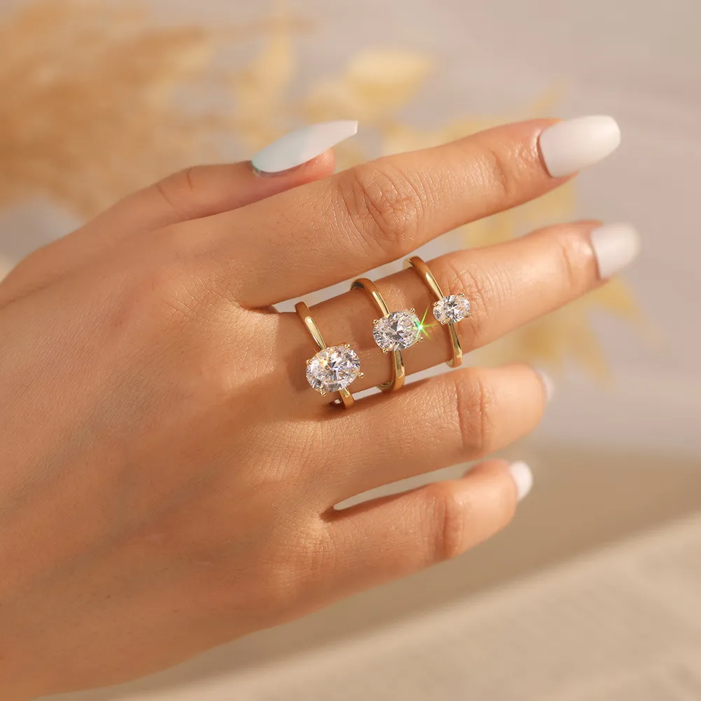 925 Sterling Silver Teardrop Moissanite Jewelry Set 110600001 - image4