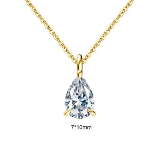 925 Sterling Silver Teardrop Moissanite Jewelry Set 110600001
