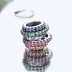 Rainbow Zirconia Circles Charms 110200005