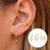 3pcs Silver Plain Punk Earring Set 140100002