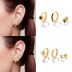 3pcs Silver Cubic Zirconia Earring Set 140100003