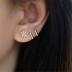 3pcs 925 Sterling Silver Zirconia Snowflake Earring Sets 140100012