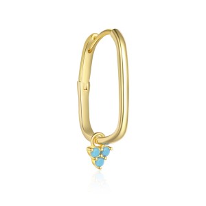 925 Sterling Silver Vintage Turquoise Earring Set 140100014