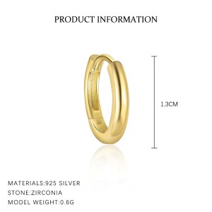 S925 Zirconia Four Leaf Clover Earring Set 140100015