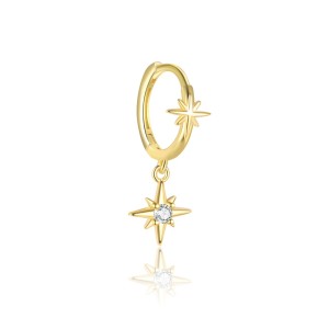 925 Sterling Silver Star Zirconia Earring Set 140100036