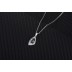 Cubic Zirconia Geometric Pendant Necklace Dangle Earring Set 140200002