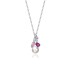 Cubic Zirconia Pearl Pendant Necklace Stud Earring Set 140200006
