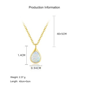 925 Sterling Silver Layered Opal Necklace Tassel Earring Jewelry Set 140200012 925 Sterling Silver Layered Opal Necklace Tassel Earring Jewelry Set 140200012