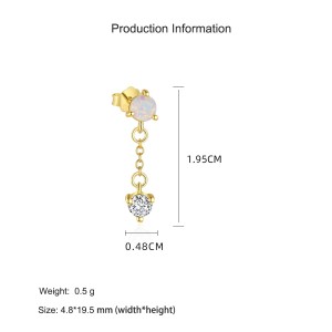 925 Sterling Silver Layered Opal Necklace Tassel Earring Jewelry Set 140200012 925 Sterling Silver Layered Opal Necklace Tassel Earring Jewelry Set 140200012