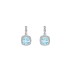 Cubic Zirconia Square Pendant Necklace Stud Earring Ring Set 140300003