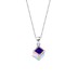 Austrian Crystals Cube Pendant Necklace Stud Earring Ring Set 140300004