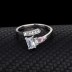 Cubic Zirconia Geometric Pendant Necklace Stud Earring Ring Set 140300005