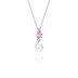 Cubic Zirconia Pearl Pendant Necklace Stud Earring Ring Set 140300007