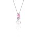 Cubic Zirconia Pearl Pendant Necklace Stud Earring Ring Set 140300007