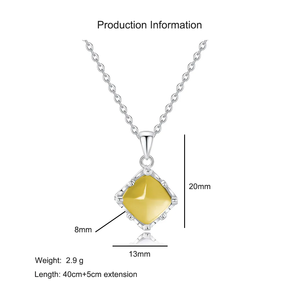 925 Sterling Silver Yellow Citrine Jewelry Set 140300013 - image2