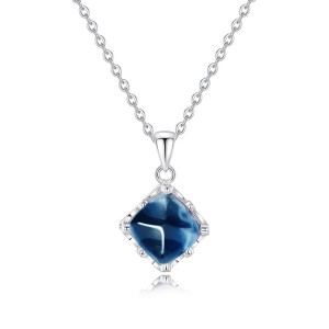925 Sterling Silver London Blue Topaz Jewelry Set 140300014
