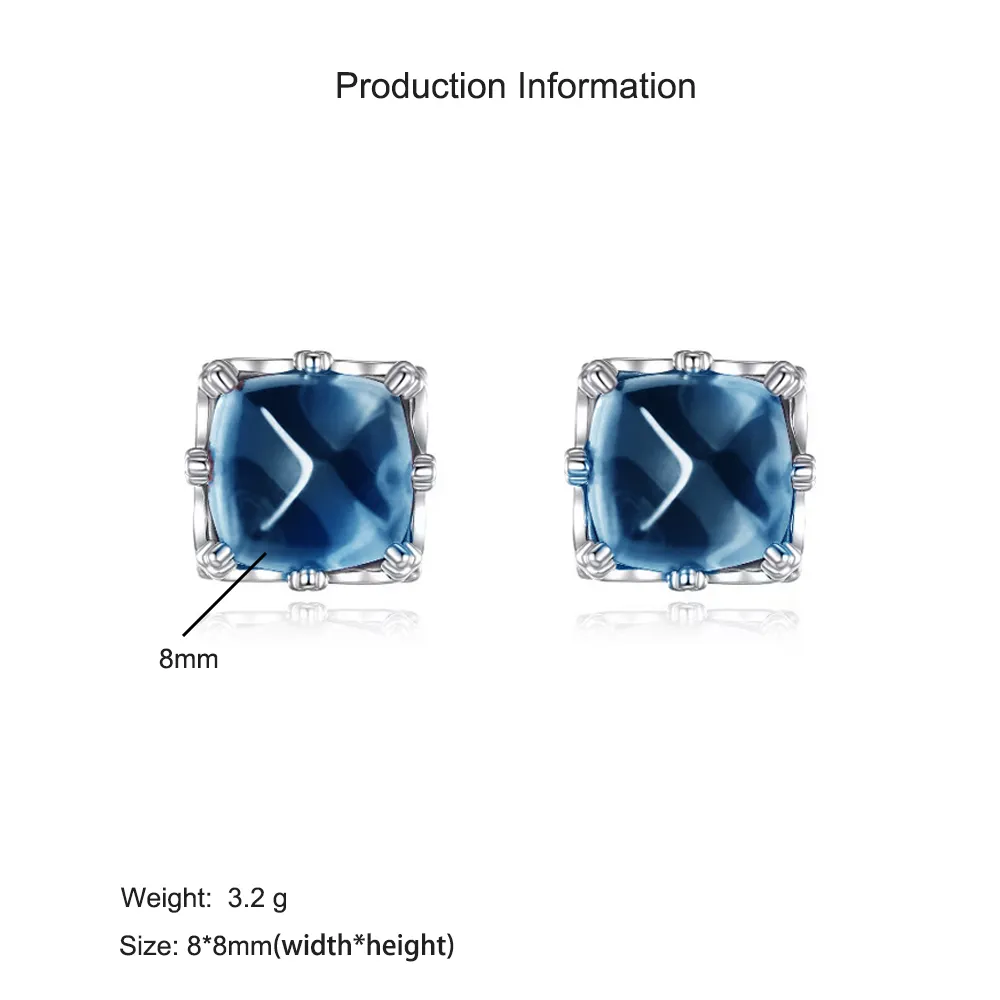 925 Sterling Silver London Blue Topaz Jewelry Set 140300014 - image3