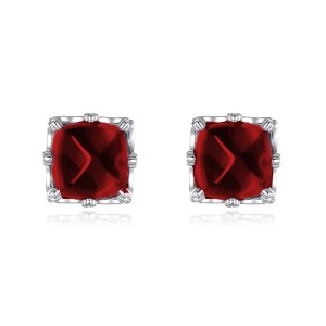 925 Sterling Silver Natural Garnet Jewelry Set 140300015