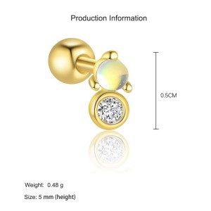 925 Sterling Silver Moonstone Star Necklace Earring Ring Set 140300018 925 Sterling Silver Moonstone Star Necklace Earring Ring Set 140300018