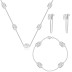 925 Sterling Silver Link Zirconia Jewelry Sets 140400001