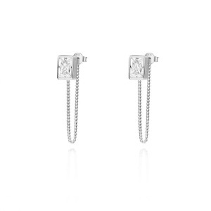 925 Sterling Silver Link Zirconia Jewelry Sets 140400001
