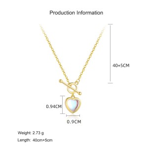 925 Sterling Silver Moonstone Heart Necklace Bracelet Earring Set 140400003 925 Sterling Silver Moonstone Heart Necklace Bracelet Earring Set 140400003