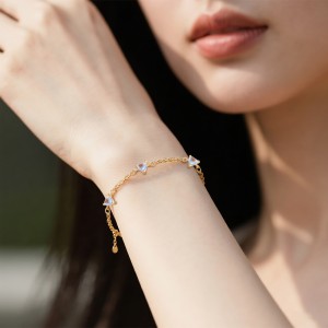 925 Sterling Silver Moonstone Heart Necklace Bracelet Earring Set 140400003 925 Sterling Silver Moonstone Heart Necklace Bracelet Earring Set 140400003