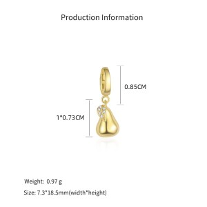 925 Sterling Silver Paperclip Chain Bracelet Necklace Fruit Charm Kit 140500002 925 Sterling Silver Paperclip Chain Bracelet Necklace Fruit Charm Kit 140500002