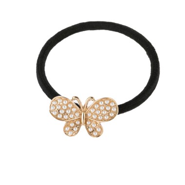Fashion Hair Accessory Synthetic Bead Butterfly Metal Hair Band AHB00048