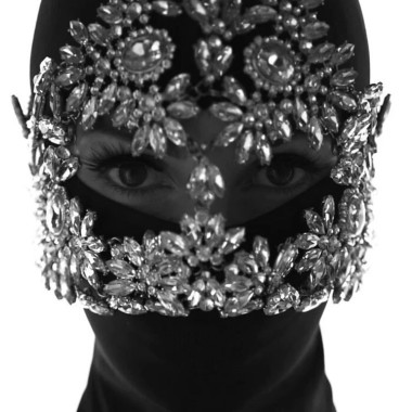 Wholesale Fashion Accessory Sparkle Rhinestone Party Mask Chain AMC00009