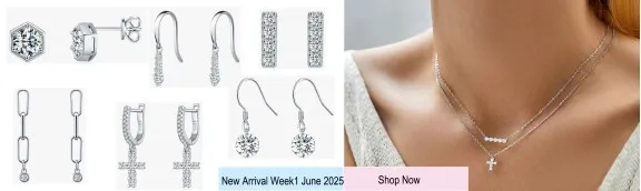 925 Sterling Silver Moissanite Jewelry Supplier 