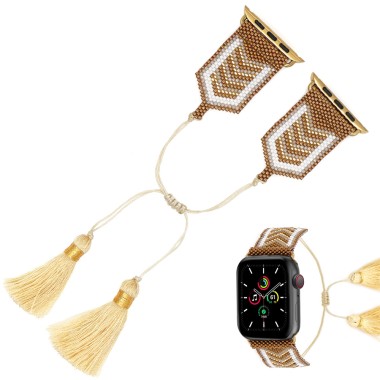 Fashion Watch Band Miyuki Beads Bracelet Apple Watch 1-7 Strap BAW00005