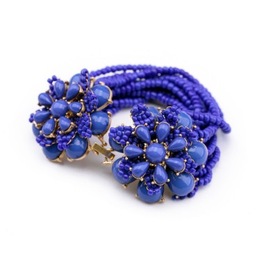 Wholesale Fashion Bracelet Bohemia Bead Rhinestone Flower Bracelet BBP00001