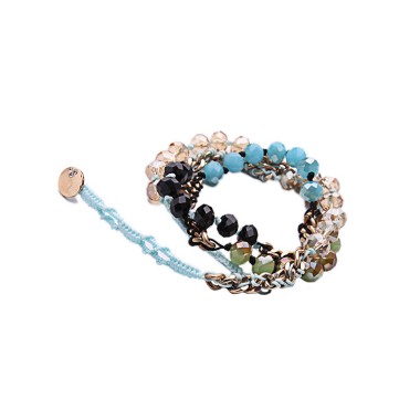 Wholesale Fashion Bracelet Layered Sparkle Crystal Bead Bracelet BBP00004