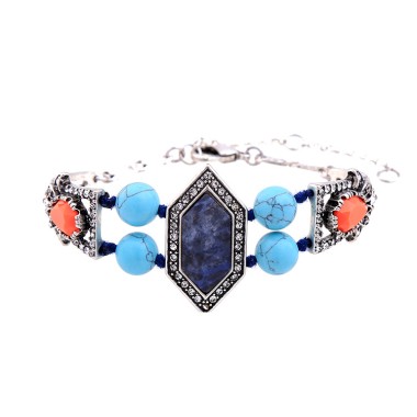Wholesale Fashion Bracelet Vintage Shiny Crystal Rhinestone Stone Chain Bracelet BCH00007