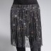 Glitter Rhinestone Tassel Skirt CSC00008