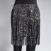 Glitter Rhinestone Tassel Skirt CSC00008