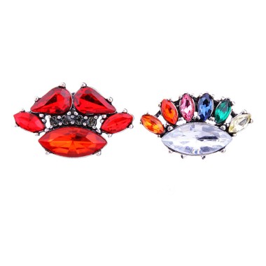 Women Fashion Earring Sparkle Crystal Rhinestone Eye Clip Earring ECE00004