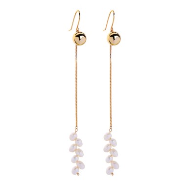 Women Fashion Earring Elegant Pearl Tassel Party Dangle Drop Earring EDA00017