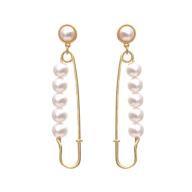 Wholesale Drop Earring Lovely Pin Imitation Pearl Drop Stud Earring EDE00277