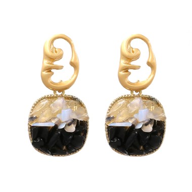 Wholesale Drop Earring Imitation Stones Drop Stud Earring EDE00295