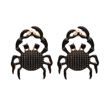 Lovely Enamel Crab Drop Stud Earring EDE00323