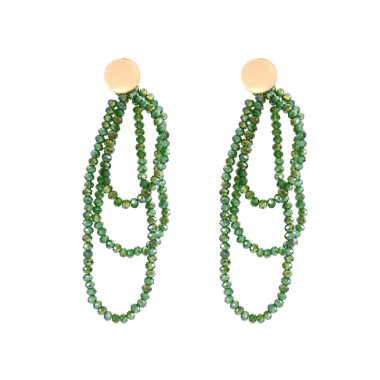 Bohemia Elegant Long Tassel Grass Beads Earrign EDE00377