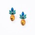 Fashion Sparkle Crystal Rhinestone Pipeapple Stud Earring ESE00008