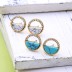 Fashion Sparkle Crystal Rhinestone Stone Pearl Stud Earring Set ESE00009