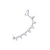 Fashion Sparkle 1pcs Full Rhinestone Zircon Hoop Stud Earring ESE00017
